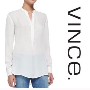 Vince Pale Blue Silk Tunic 8